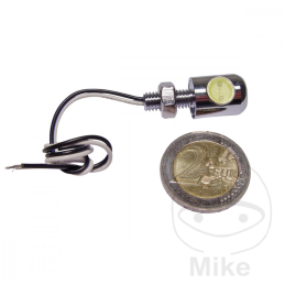 Mini LED Kentekenverlichting JMP Chroom met E-keur