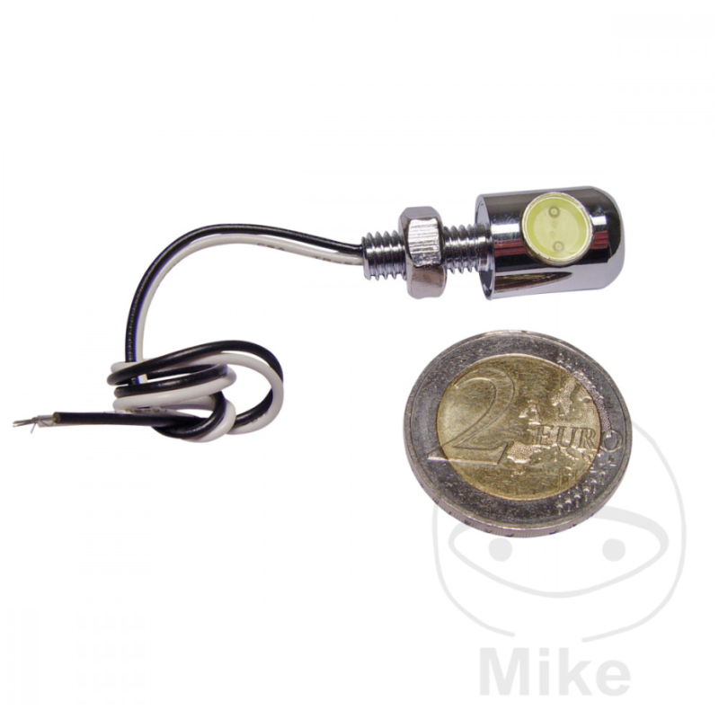 Mini LED Kentekenverlichting JMP Chroom met E-keur