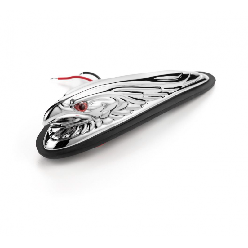 Eagle Head ornament met licht 12 cm Highway Hawk
