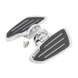 Highway Hawk New Tech Glide passagier floorboards chroom zwart
