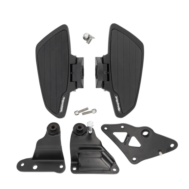 Highway Hawk rijder floorboards Smooth zwart Kawasaki VN 900