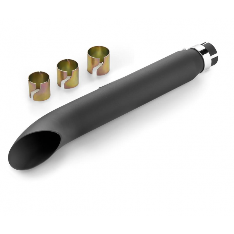Turnout uitlaatpijp 38–45 mm 50 cm zwart Highway Hawk