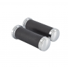 Leather Look handvatten 1 inch met verchroomde eindkap van Highway Hawk