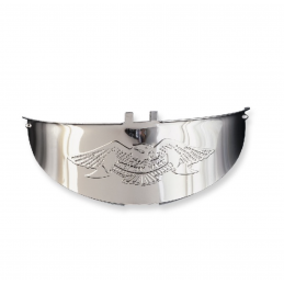 Koplamp vizier Live to Ride chroom 180 mm