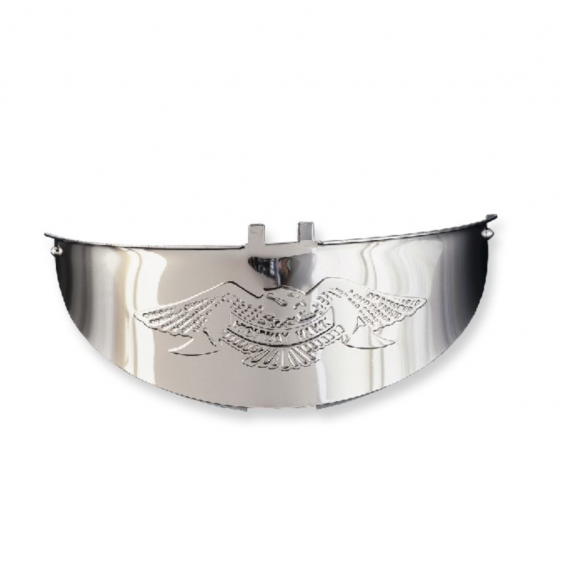 Koplamp vizier Live to Ride chroom 180 mm