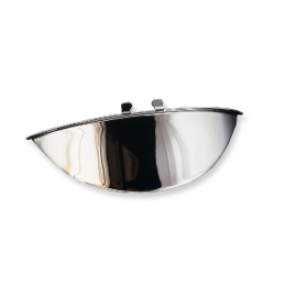 Koplamp vizier Plain chroom 140 mm