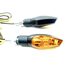 JMP Mini Knipperlichten Set Zwart – Rubber Poot | E-keur M8