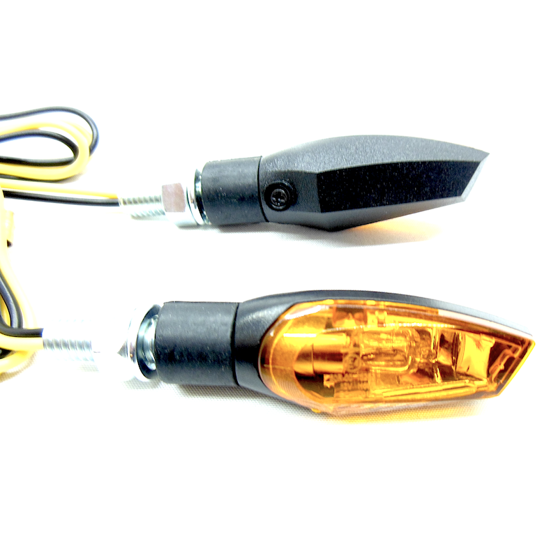 JMP Mini Knipperlichten Set Zwart – Rubber Poot | E-keur M8