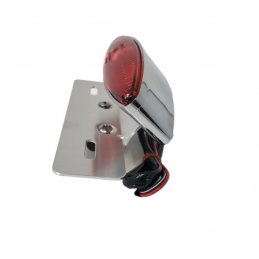 Highway Hawk Tech Glide Achterlicht met Kentekenplaathouder Chroom