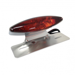 Highway Hawk Tech Glide Achterlicht met Kentekenplaathouder Chroom