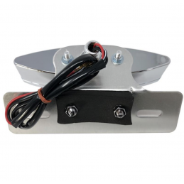 Highway Hawk Tech Glide Achterlicht met Kentekenplaathouder Chroom