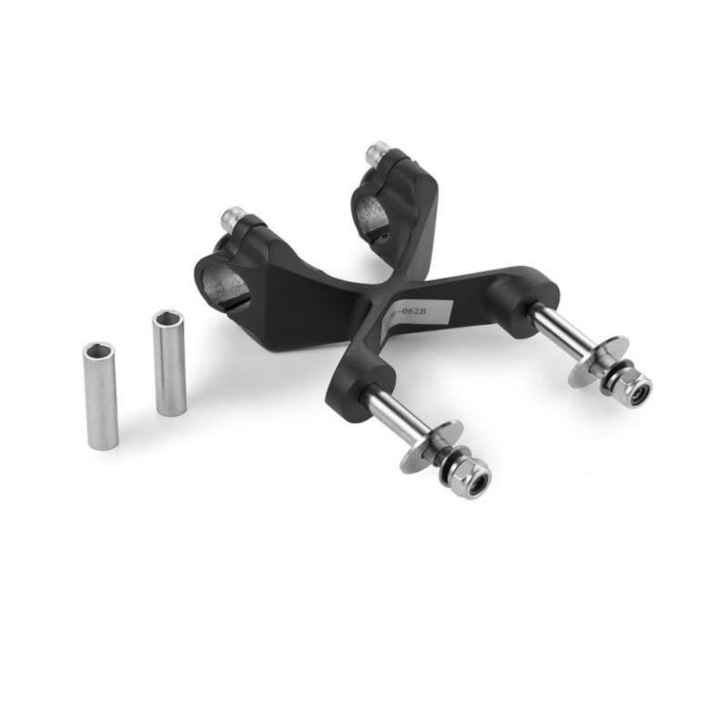 Stuur risers Cross Style 100 mm zwart M12 Highway Hawk