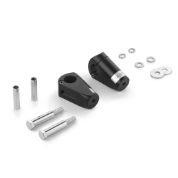 Stuur risers 65 mm zwart 1 inch Highway Hawk