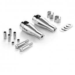 Stuur risers 100 mm chroom M10 Highway Hawk